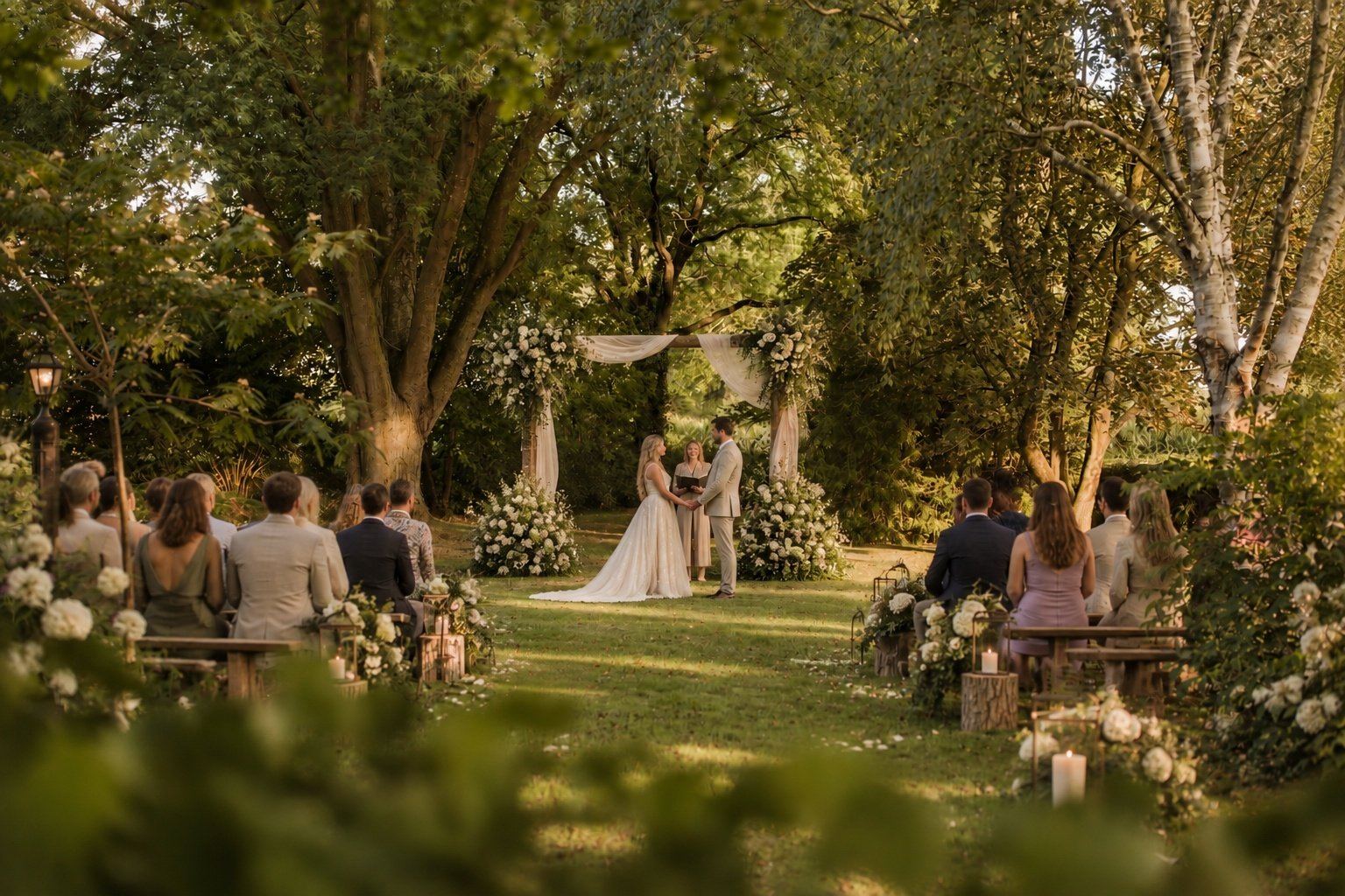 Impression of a wedding ceremony in the same spot